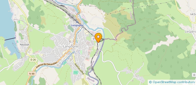 localisation de l'entreprise COUILLAUD à LANGOGNE