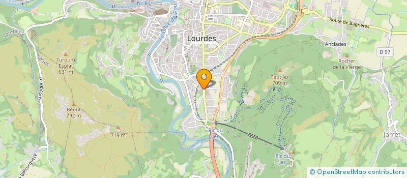localisation de l'entreprise COUKTOU à LOURDES