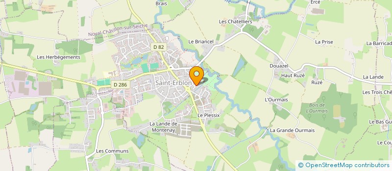 localisation de l'entreprise COUL'ISE EN SCENE  SAINT-ERBLON