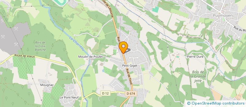 localisation de l'entreprise COULAMIE à VOEUIL-ET-GIGET