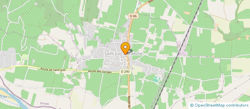 localisation de l'entreprise COULANGE MATT  SAINT-JUST-D'ARDECHE