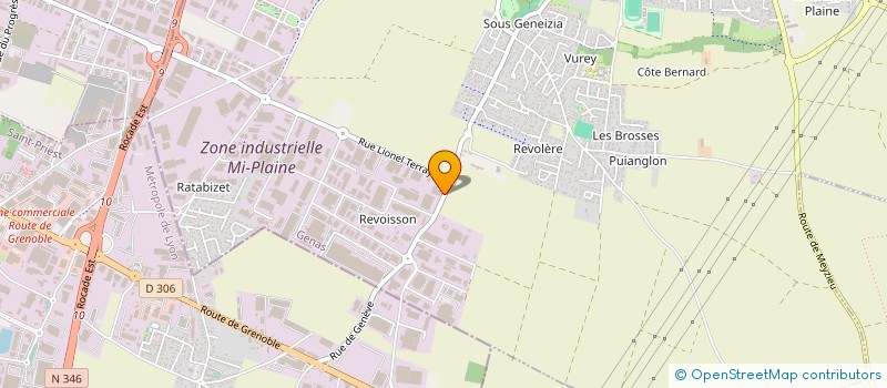 localisation de l'entreprise COULAUD SAS  GENAS