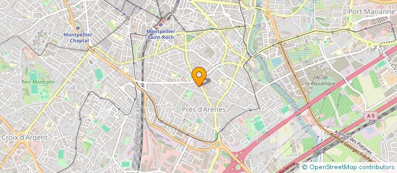 localisation de l'entreprise COULCHIE à MONTPELLIER
