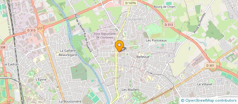 localisation de l'entreprise COULDIS à COULAINES