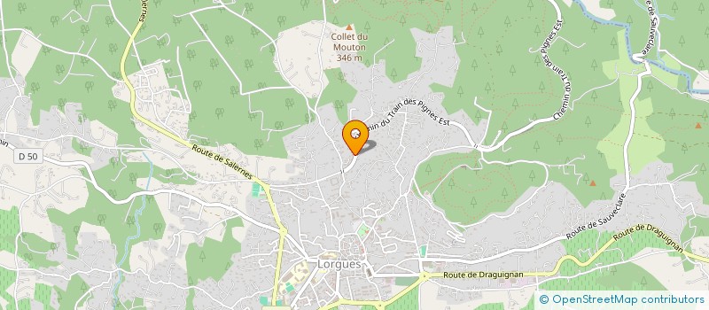 localisation de l'entreprise COULET  LORGUES