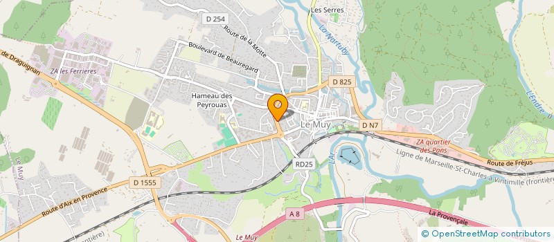 localisation de l'entreprise COULET OPTIQUE  LE MUY