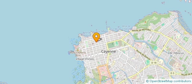 localisation de l'entreprise COULEUR AMAZONIE à CAYENNE