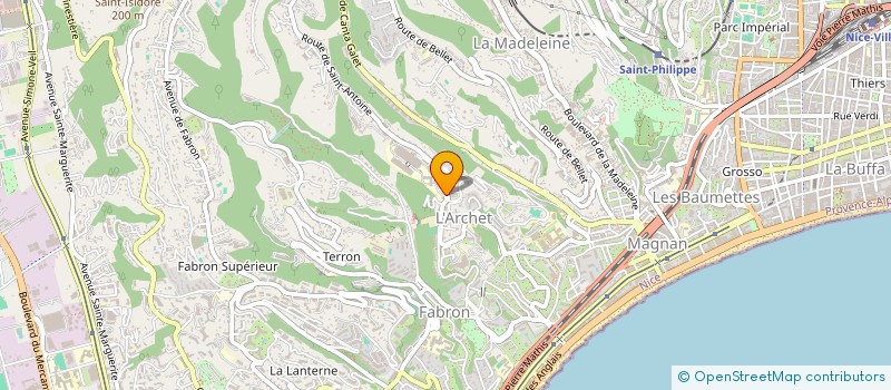 localisation de l'entreprise COULEUR ARC EN  CIEL  NICE