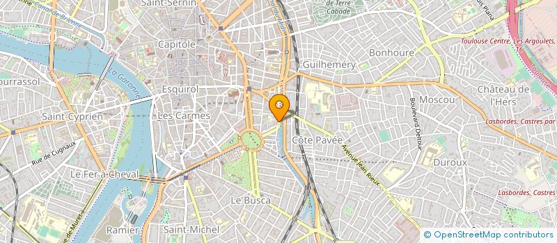 localisation de l'entreprise COULEUR BLEUE à TOULOUSE