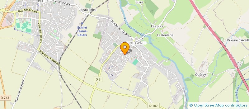 localisation de l'entreprise COULEUR BLEUE ET BOIS à SAINT-GELAIS