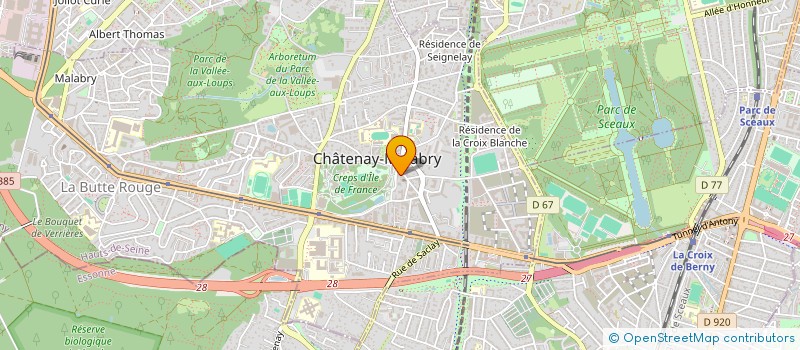 localisation de l'entreprise COULEUR CACTUS  CHATENAY-MALABRY