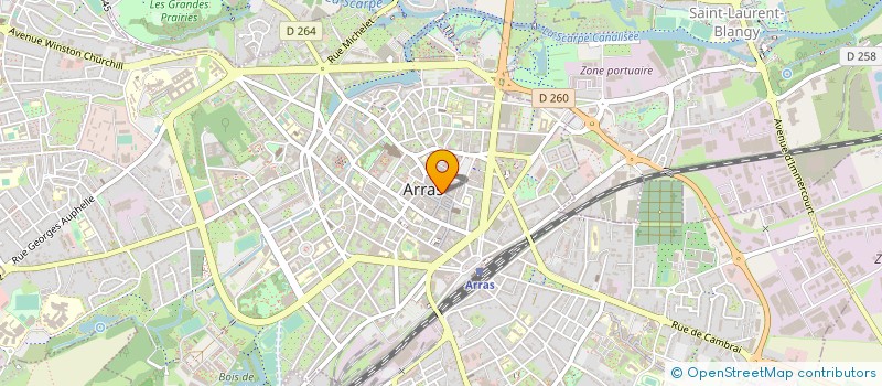 localisation de l'entreprise COULEUR CAFE à ARRAS