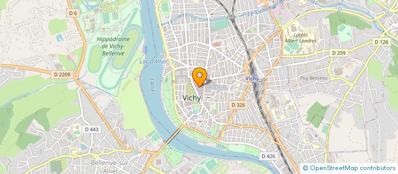 localisation de l'entreprise COULEUR CAFE à VICHY