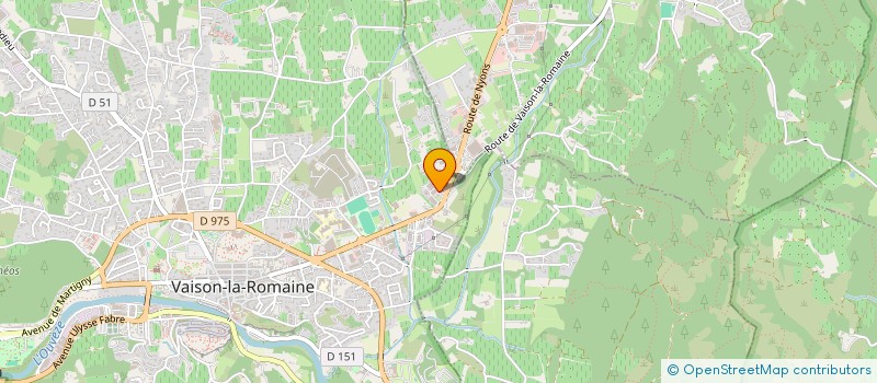 localisation de l'entreprise COULEUR CERAMIQUE à VAISON-LA-ROMAINE