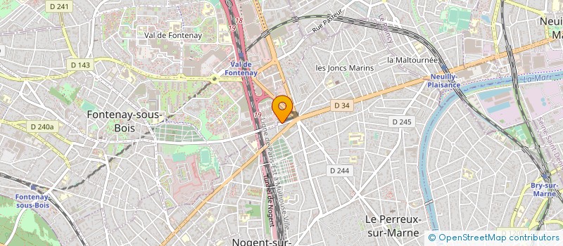 localisation de l'entreprise COULEUR CEZANNE  LE PERREUX-SUR-MARNE