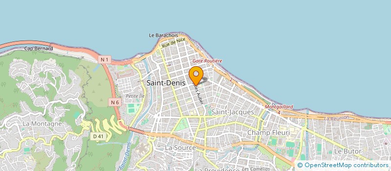 localisation de l'entreprise COULEUR CHOCOLAT à SAINT-DENIS