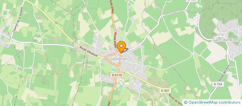 localisation de l'entreprise COULEUR CHOCOLAT  LEDIGNAN