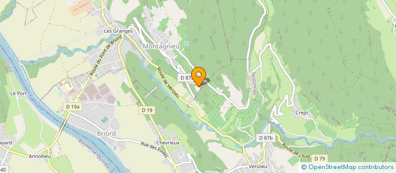 localisation de l'entreprise COULEUR CORBEAU à MONTAGNIEU