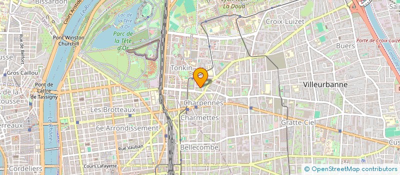 localisation de l'entreprise COULEUR COULEURS  VILLEURBANNE