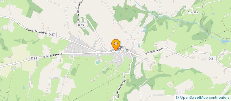 localisation de l'entreprise COULEUR COUTOUVRE  COUTOUVRE