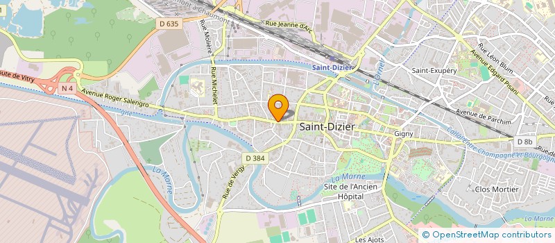 localisation de l'entreprise COULEUR DE FETES SARL à SAINT-DIZIER
