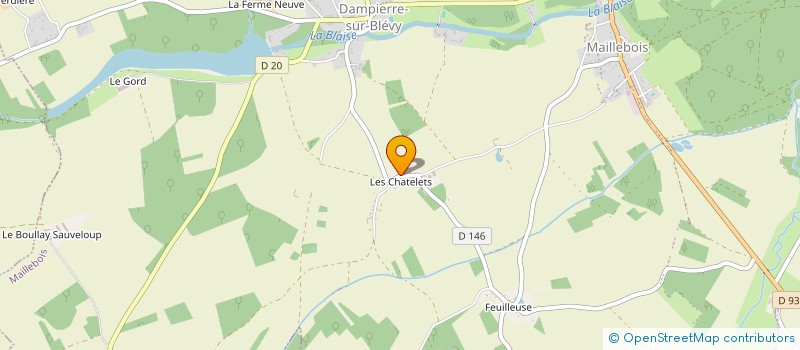 localisation de l'entreprise COULEUR DE LUNE à MAILLEBOIS
