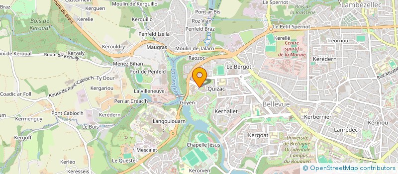 localisation de l'entreprise COULEUR DE VIE (COULEUR2VIE) à BREST