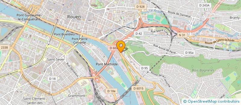 localisation de l'entreprise COULEUR DU BONHEUR à ROUEN