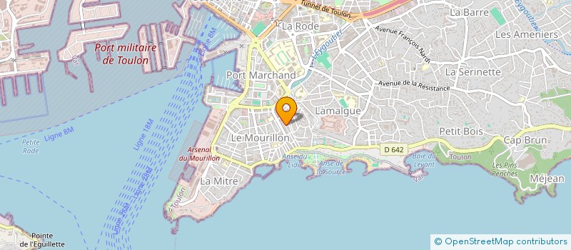 localisation de l'entreprise COULEUR ECRU  TOULON