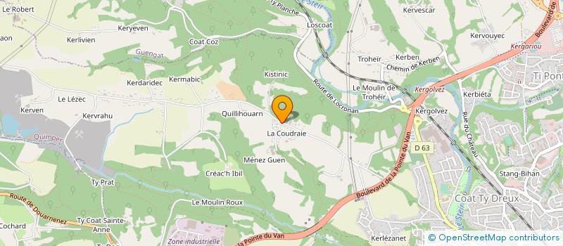 localisation de l'entreprise COULEUR ENTRETIEN  PLOMELIN