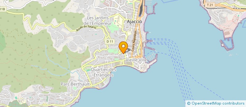 localisation de l'entreprise COULEUR ESPERANCE à AJACCIO