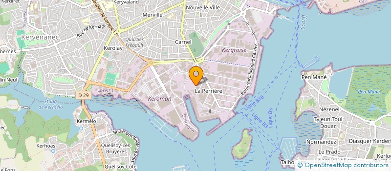 localisation de l'entreprise COULEUR ET HARMONIE à LORIENT