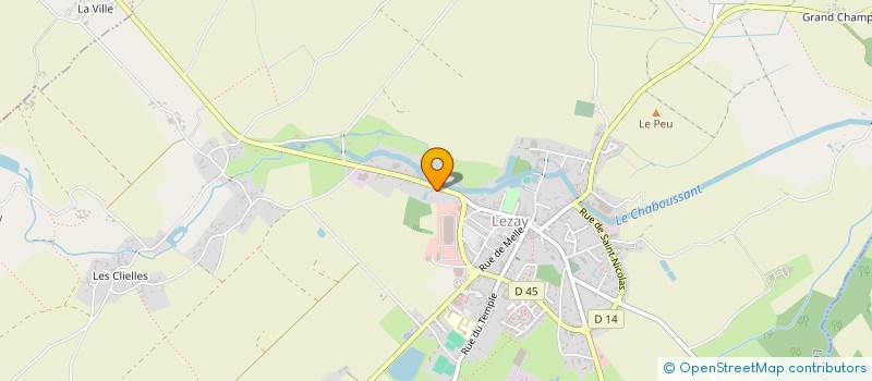 localisation de l'entreprise COULEUR ET HARMONIE  LEZAY