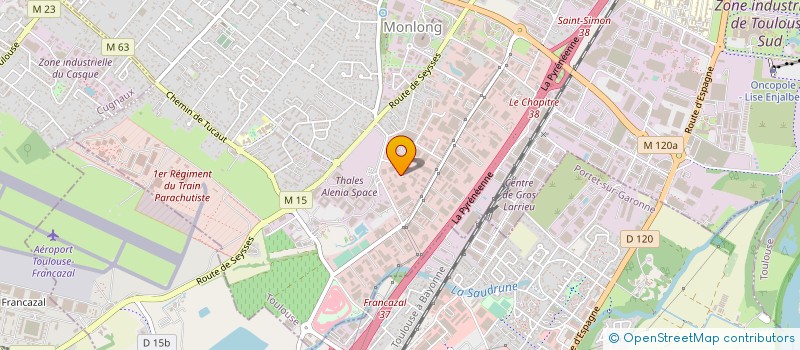 localisation de l'entreprise COULEUR ET PROTECTION DU BATIMENT à TOULOUSE