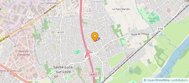 localisation de l'entreprise COULEUR FAB à SAINTE-LUCE-SUR-LOIRE