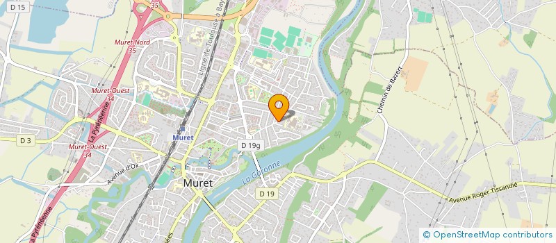localisation de l'entreprise COULEUR FLAMME à MURET