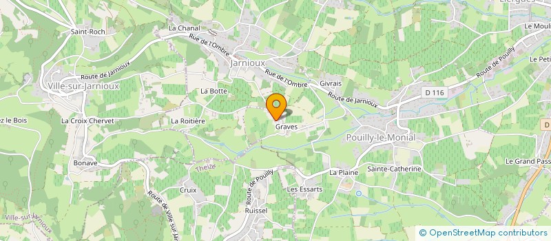 localisation de l'entreprise COULEUR GRENADE à PORTE DES PIERRES DOREES