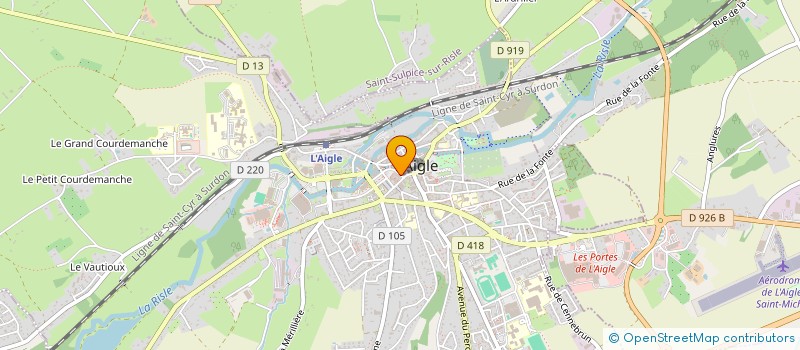 localisation de l'entreprise COULEUR IMMO à L'AIGLE