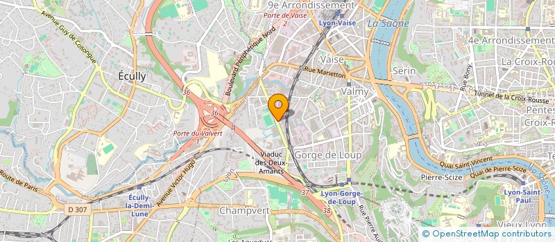 localisation de l'entreprise COULEUR INNOVATION à LYON