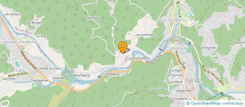 localisation de l'entreprise COULEUR JARDIN à VALS-LES-BAINS