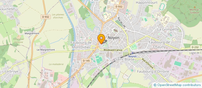 localisation de l'entreprise COULEUR LAVANDE à NOYON