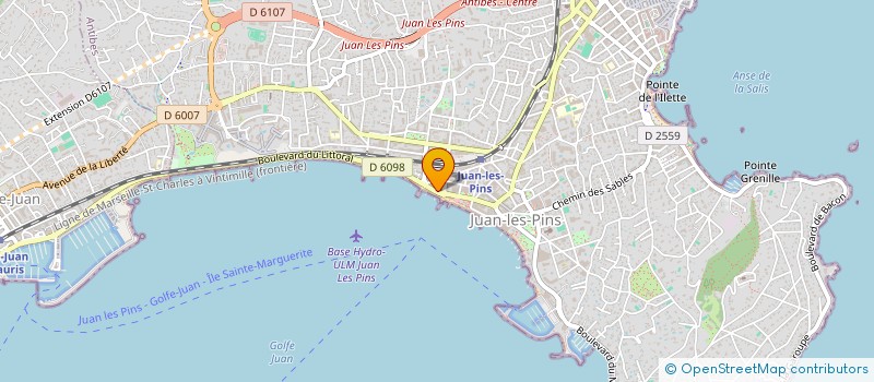 localisation de l'entreprise COULEUR LAVANDE IMMOBILIER à ANTIBES