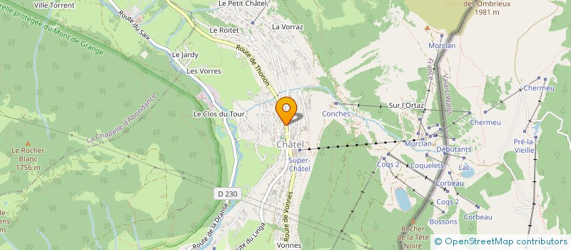 localisation de l'entreprise COULEUR MENTHE A L'EAU  CHATEL