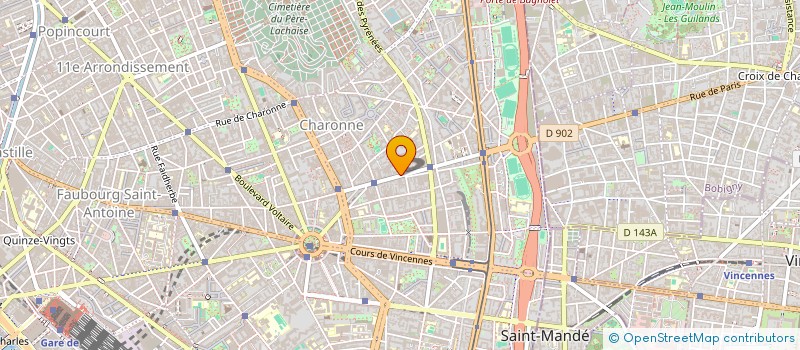 localisation de l'entreprise COULEUR METISSAGE  PARIS