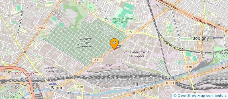 localisation de l'entreprise COULEUR NATURE  BOBIGNY