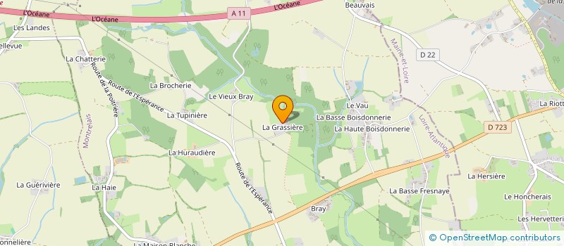 localisation de l'entreprise COULEUR NATURE  MONTRELAIS