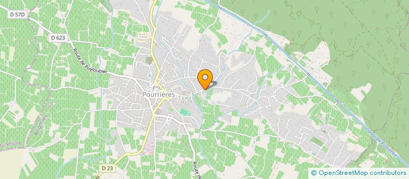 localisation de l'entreprise COULEUR NATURE  POURRIERES