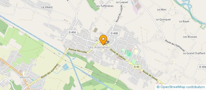 localisation de l'entreprise COULEUR NATURE ET SENS  LES AVENIERES VEYRINS-THUELLIN