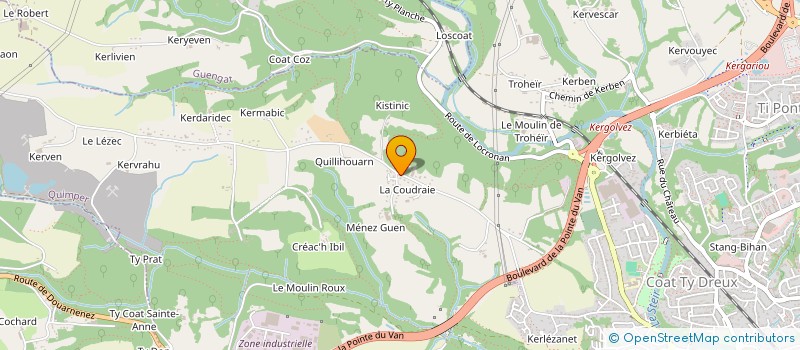 localisation de l'entreprise COULEUR PAYSAGE  PLOMELIN