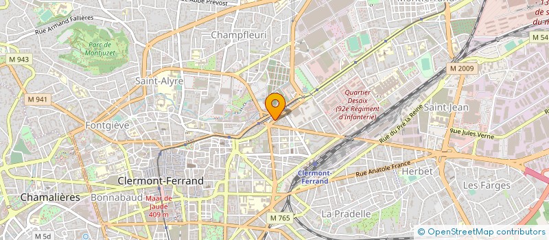 localisation de l'entreprise COULEUR PIERRE à CLERMONT-FERRAND